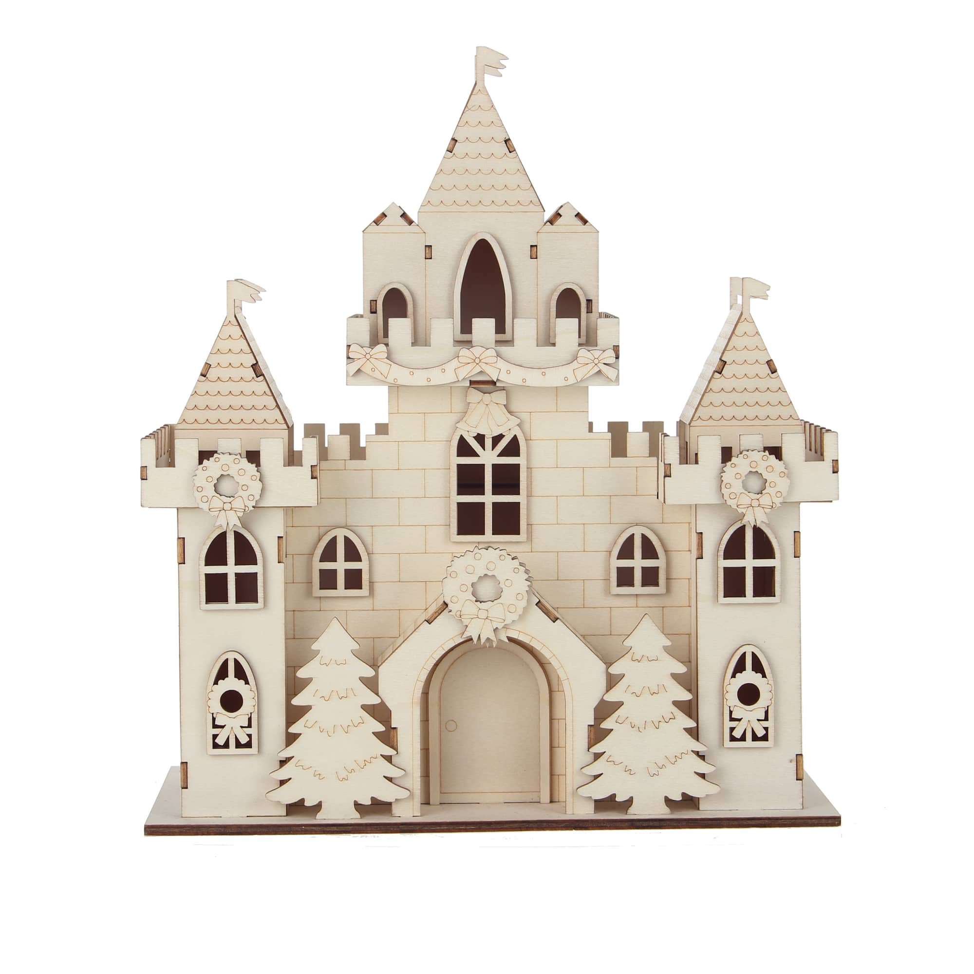 DIY LED Wood Village Castle by Make Market
